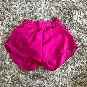 These are Lululemon Hotty Hot Low-Rise Lined Short 4”. Size 2.